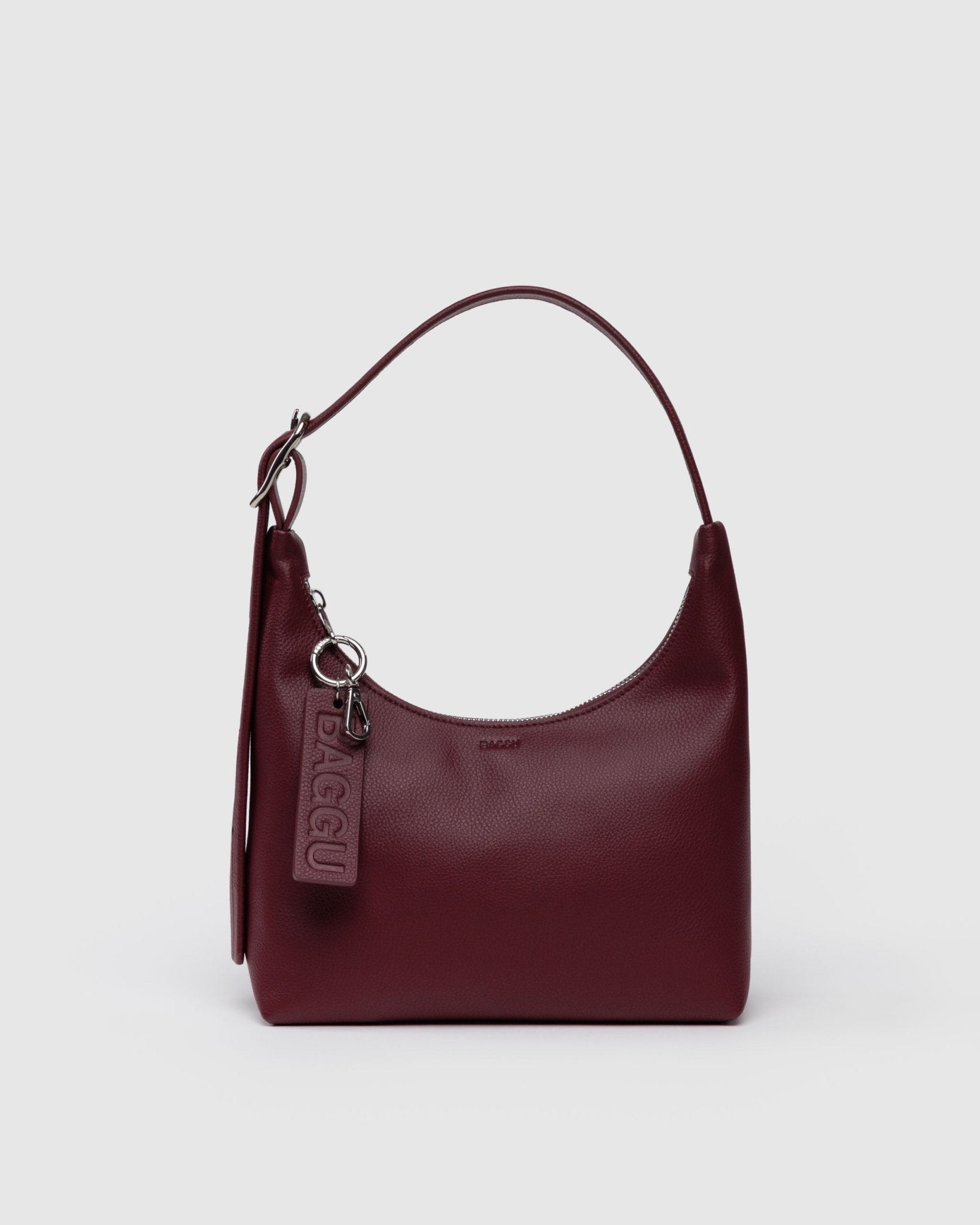Baggu Mini Recycled Leather Shoulder BagMahogany1
