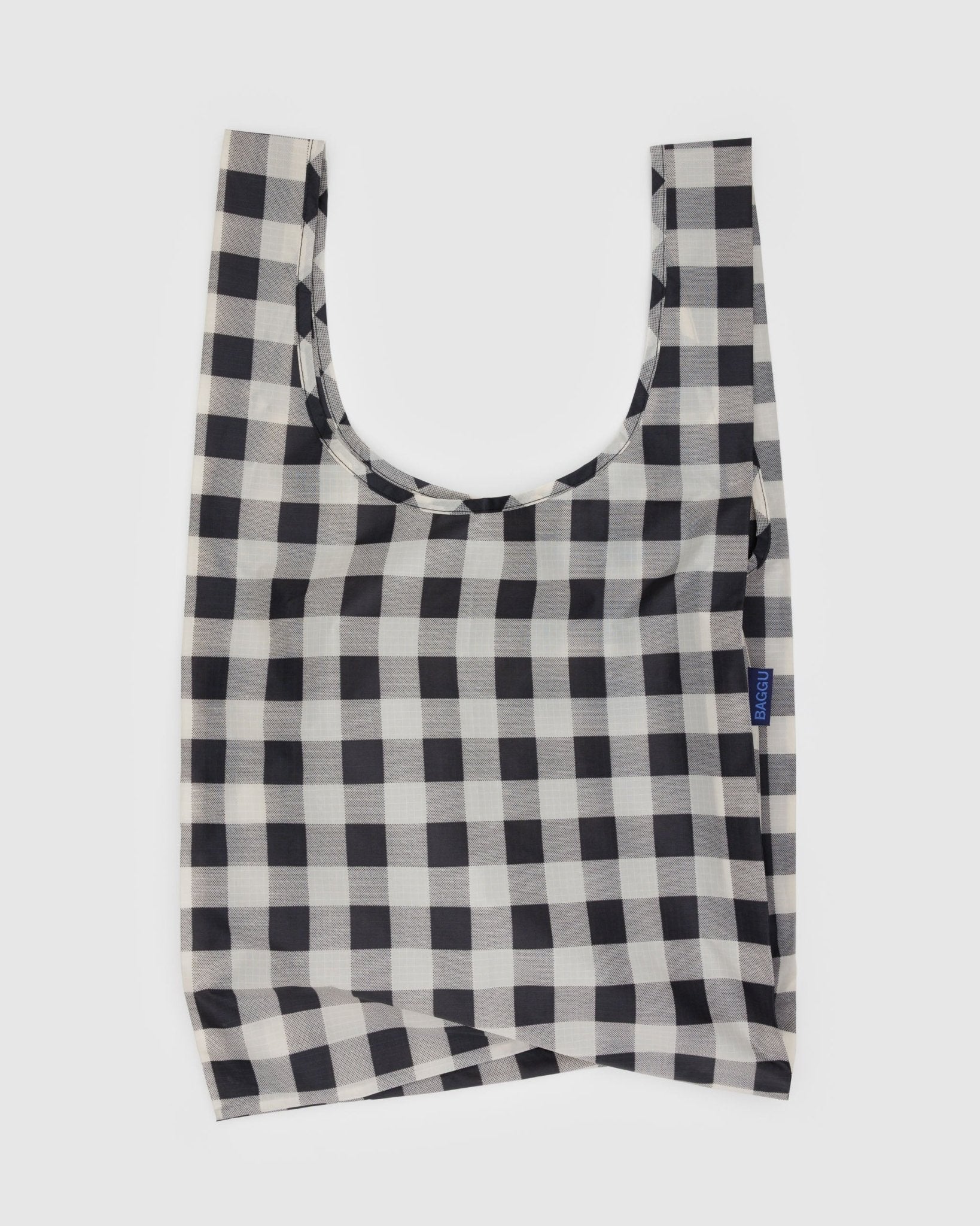 Baggu Standard Baggu Reusable BagBlack and White Big Check2