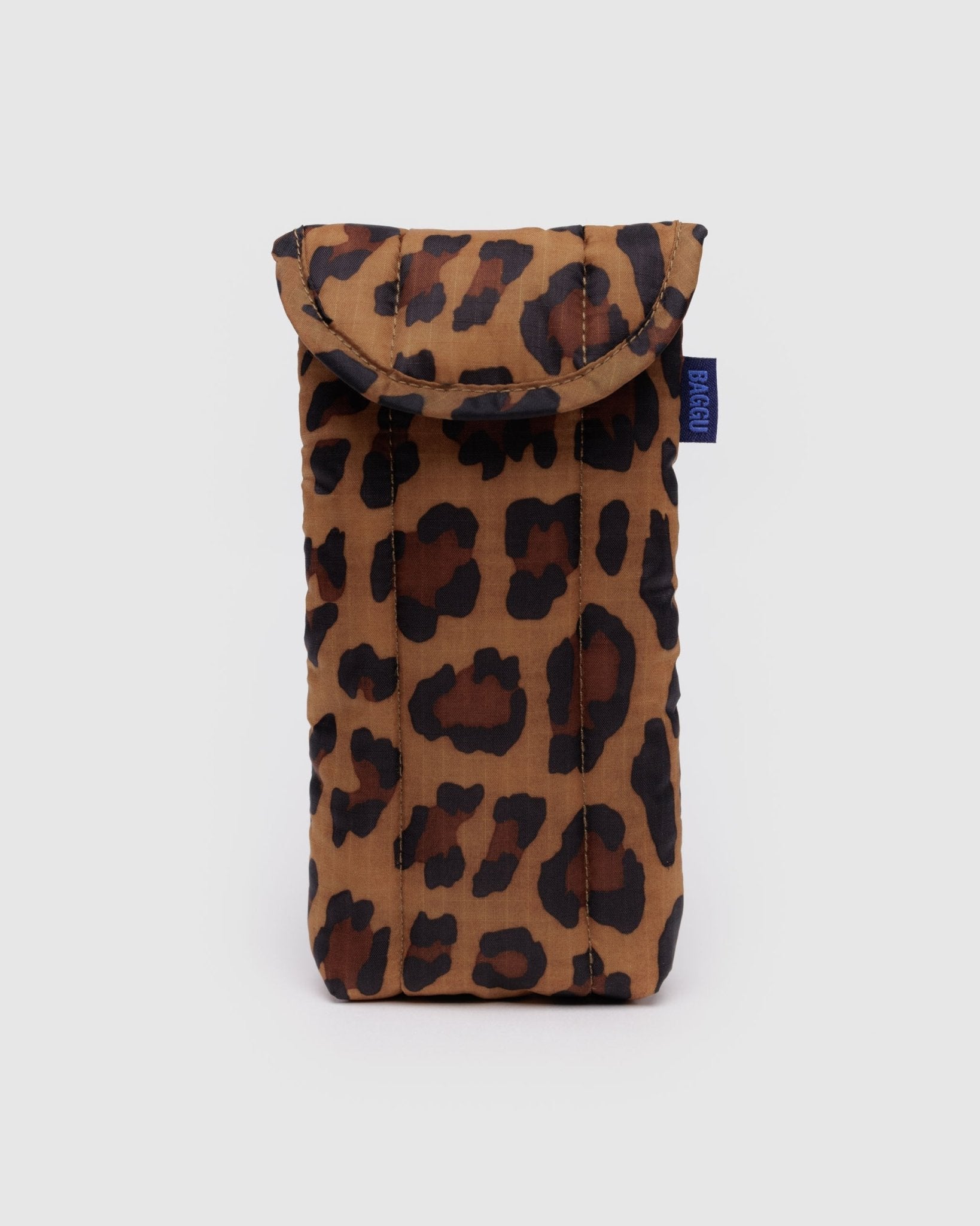 Quilted and puffy Glasses Sleeve in leopard print - ANNIE.G