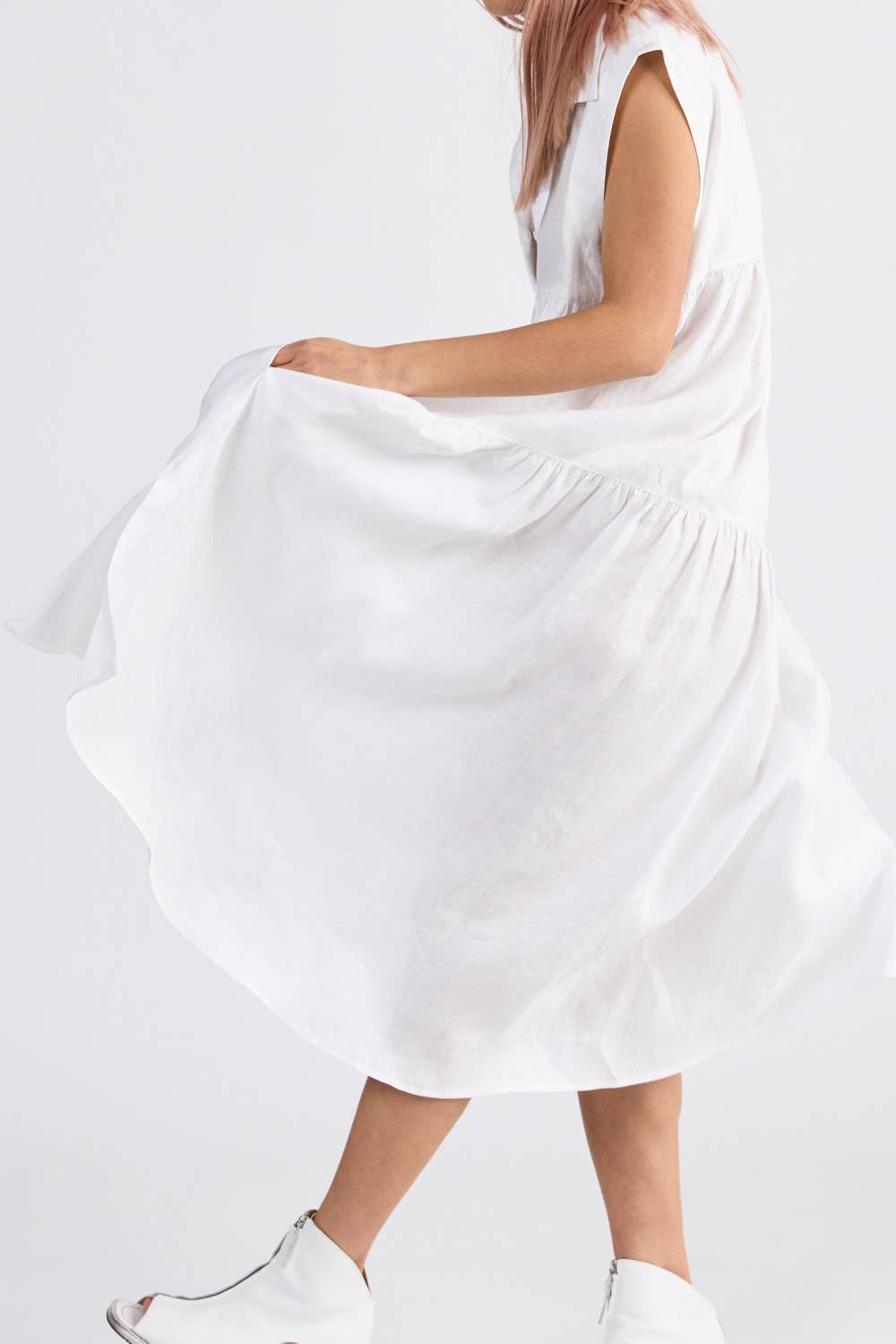 Campari Dress in Ivory - ANNIE.G