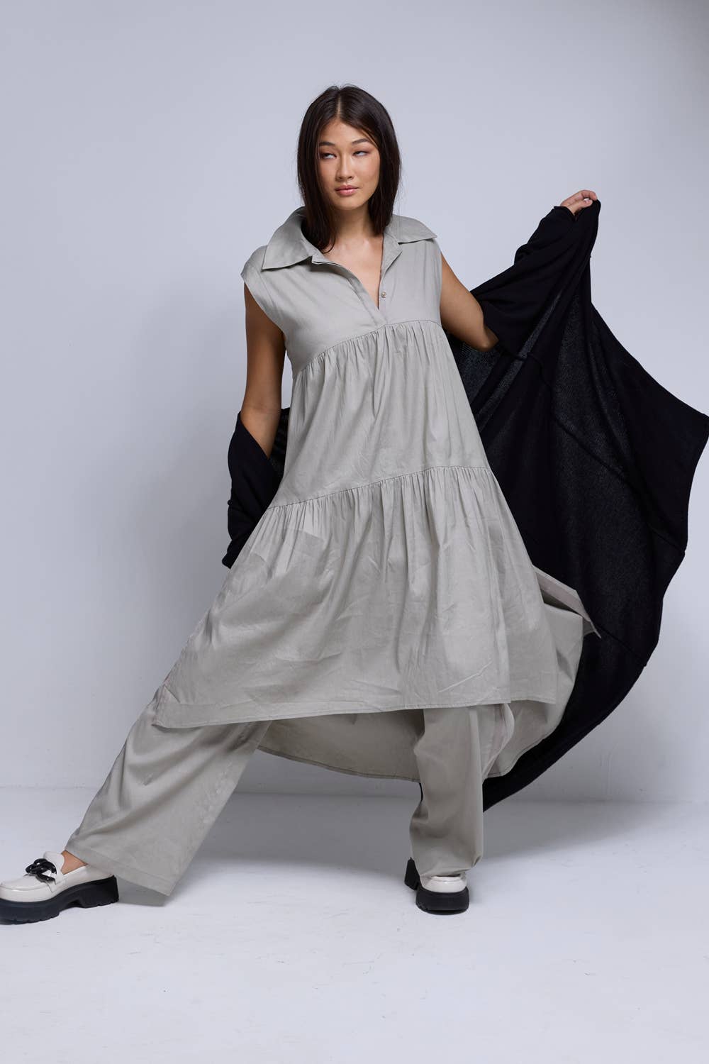 Campari Dress in Ivory - ANNIE.G