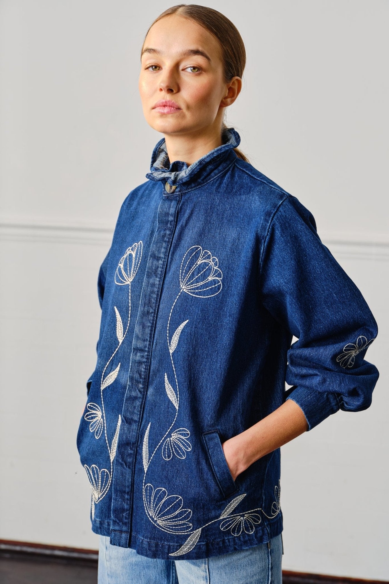 Flor Pablo Jacket in Americana - ANNIE.G