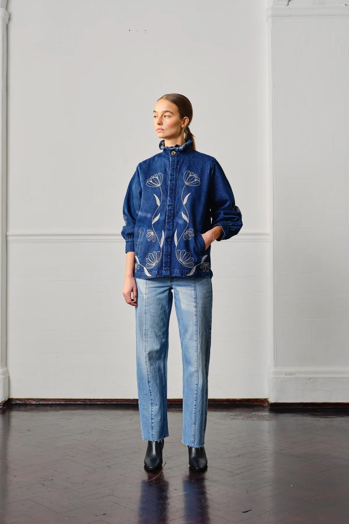 Flor Pablo Jacket in Americana - ANNIE.G