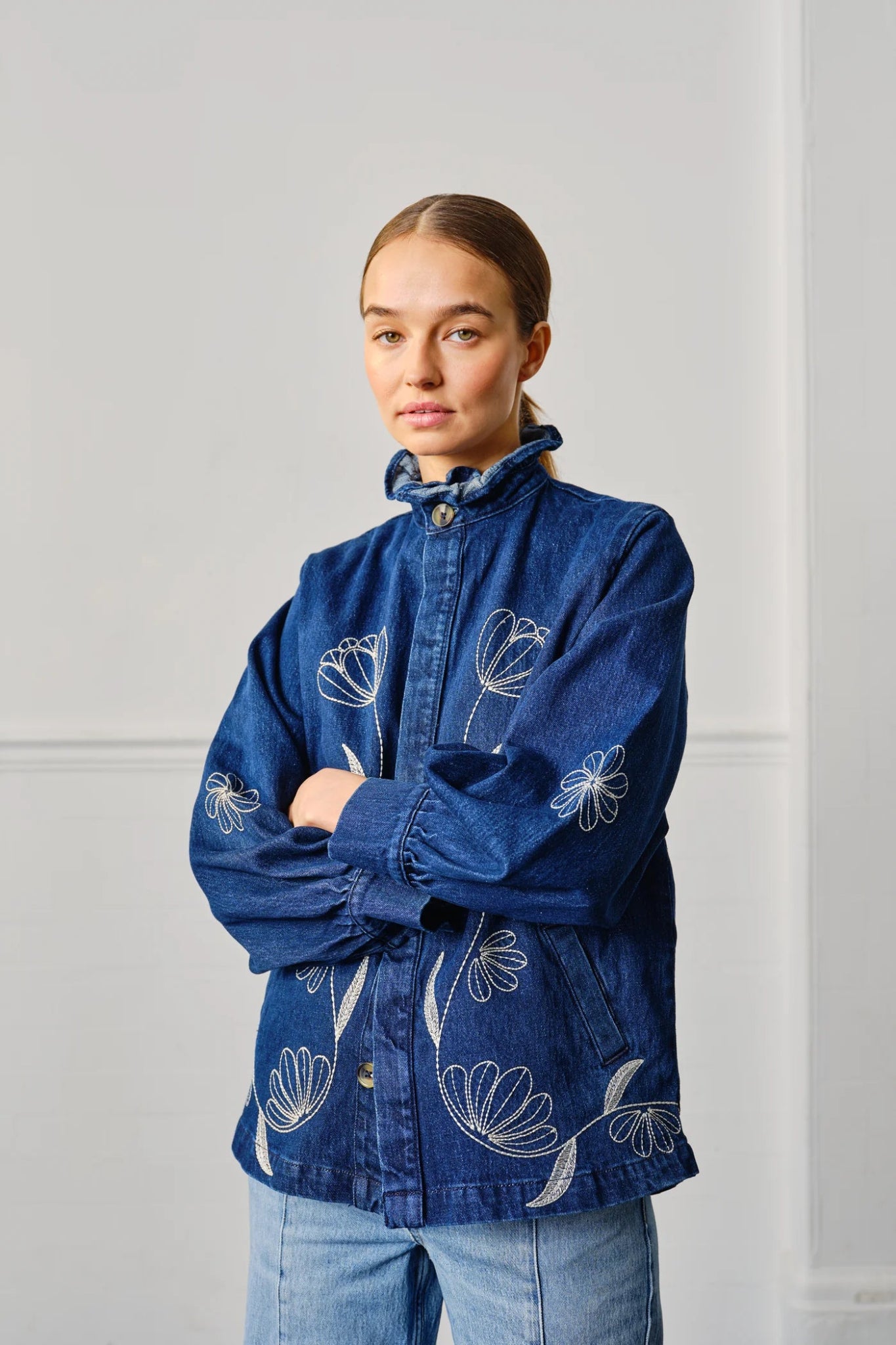 Flor Pablo Jacket in Americana - ANNIE.G