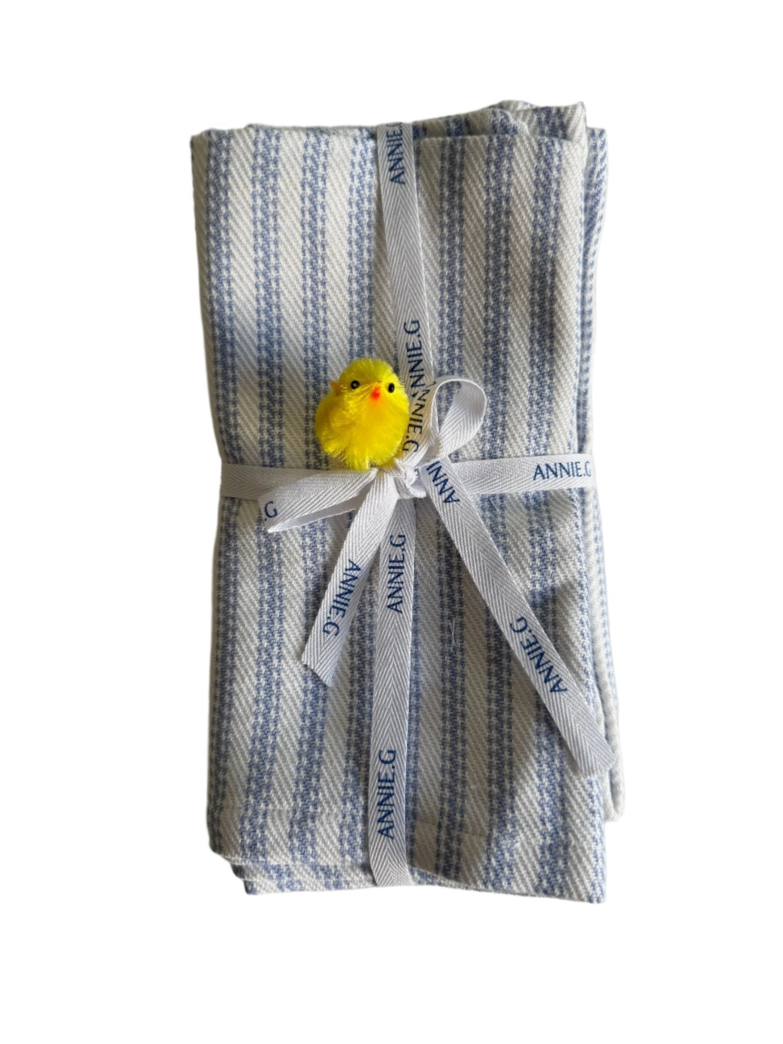 Napkins Cotton Ticking Set of 4 - ANNIE.G
