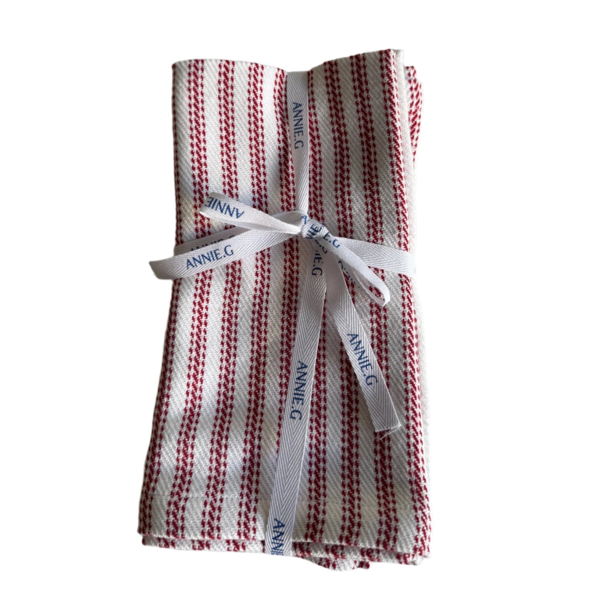 Napkins Cotton Ticking Set of 4 - ANNIE.G