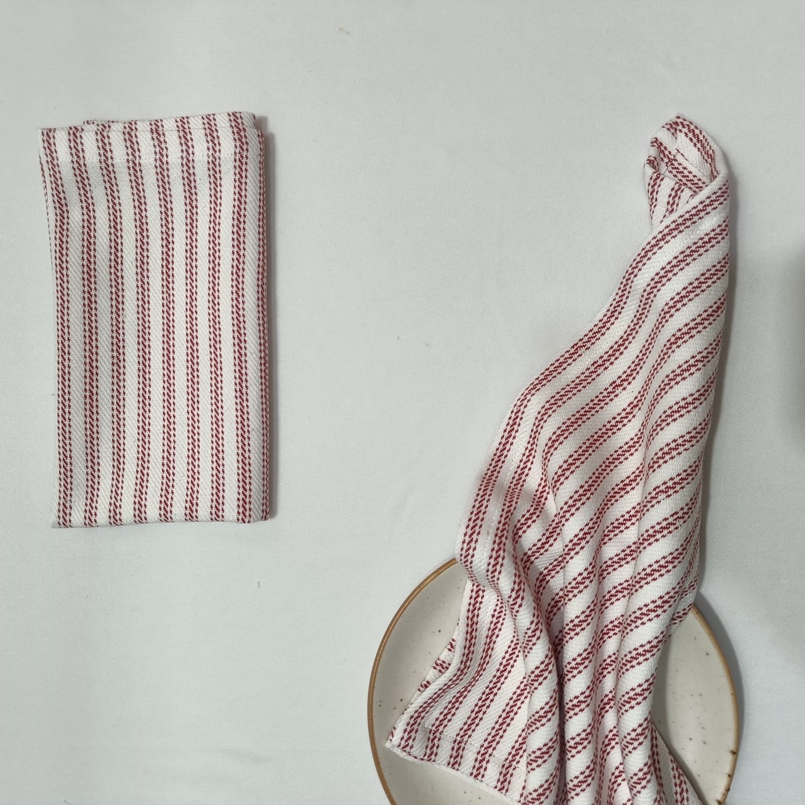 Napkins Cotton Ticking Set of 4 - ANNIE.G