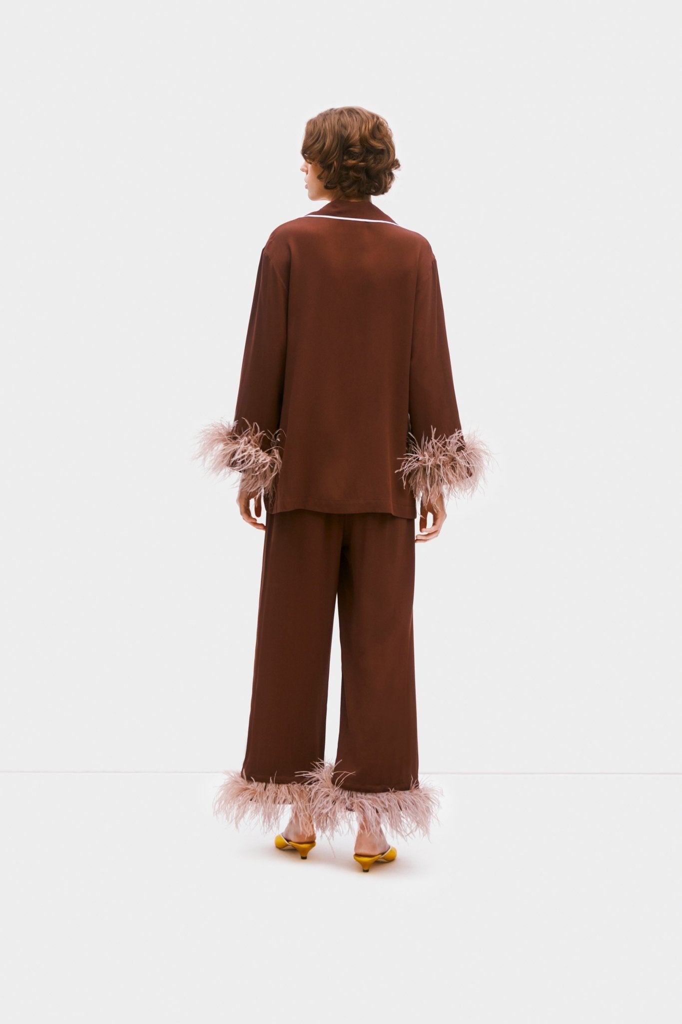 Party Pyjamas Set with Detachable Feathers in Teddy - ANNIE.G