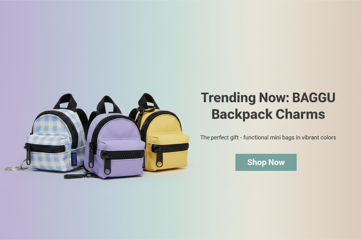 BAGGU Backpack Charm Homepage Banner