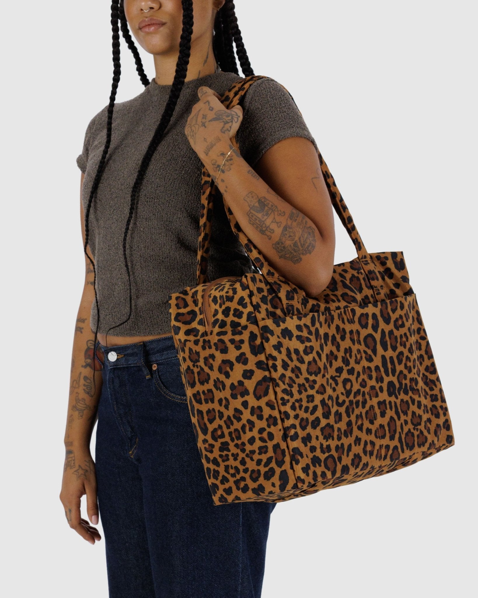 Small Cloud Carry On leopard print.