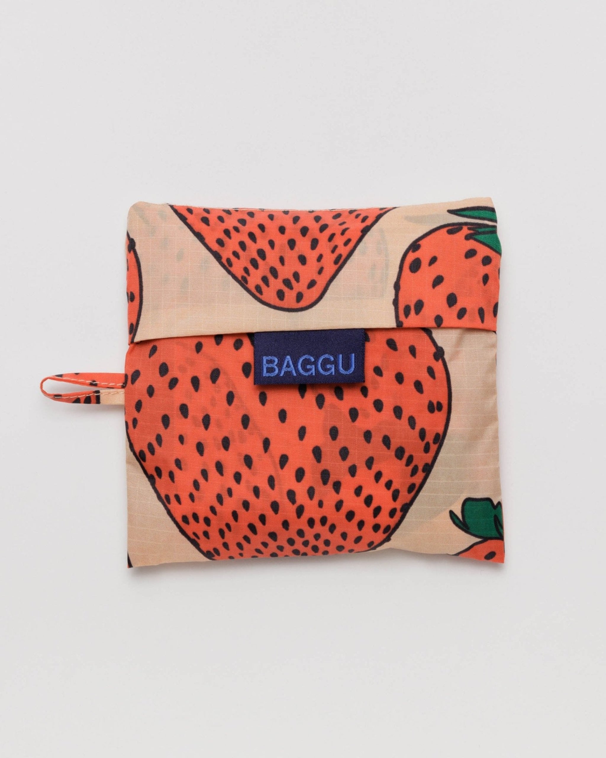Standard Baggu Reusable Bag storage pouch in strwaberry - ANNIE.G
