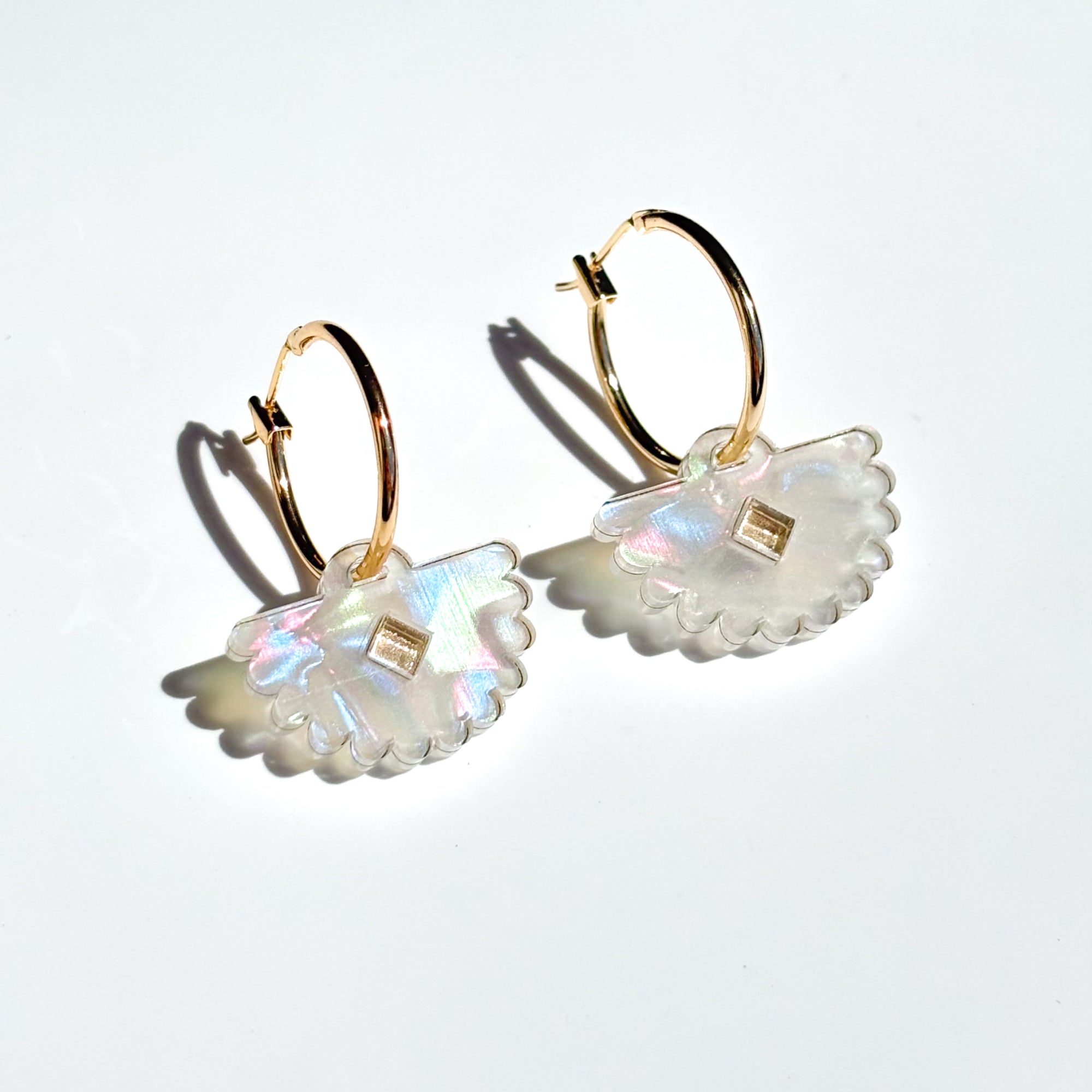 Ivory Fantail Earrings - ANNIE.G